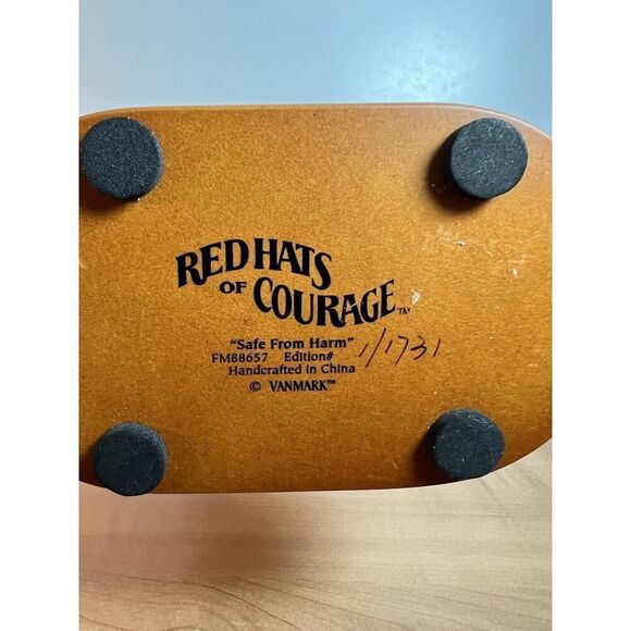 Vanmark Red Hats Of Courage Safe From Harm Woman Firefighter FM88657 1/0731 - Picture 8 of 9